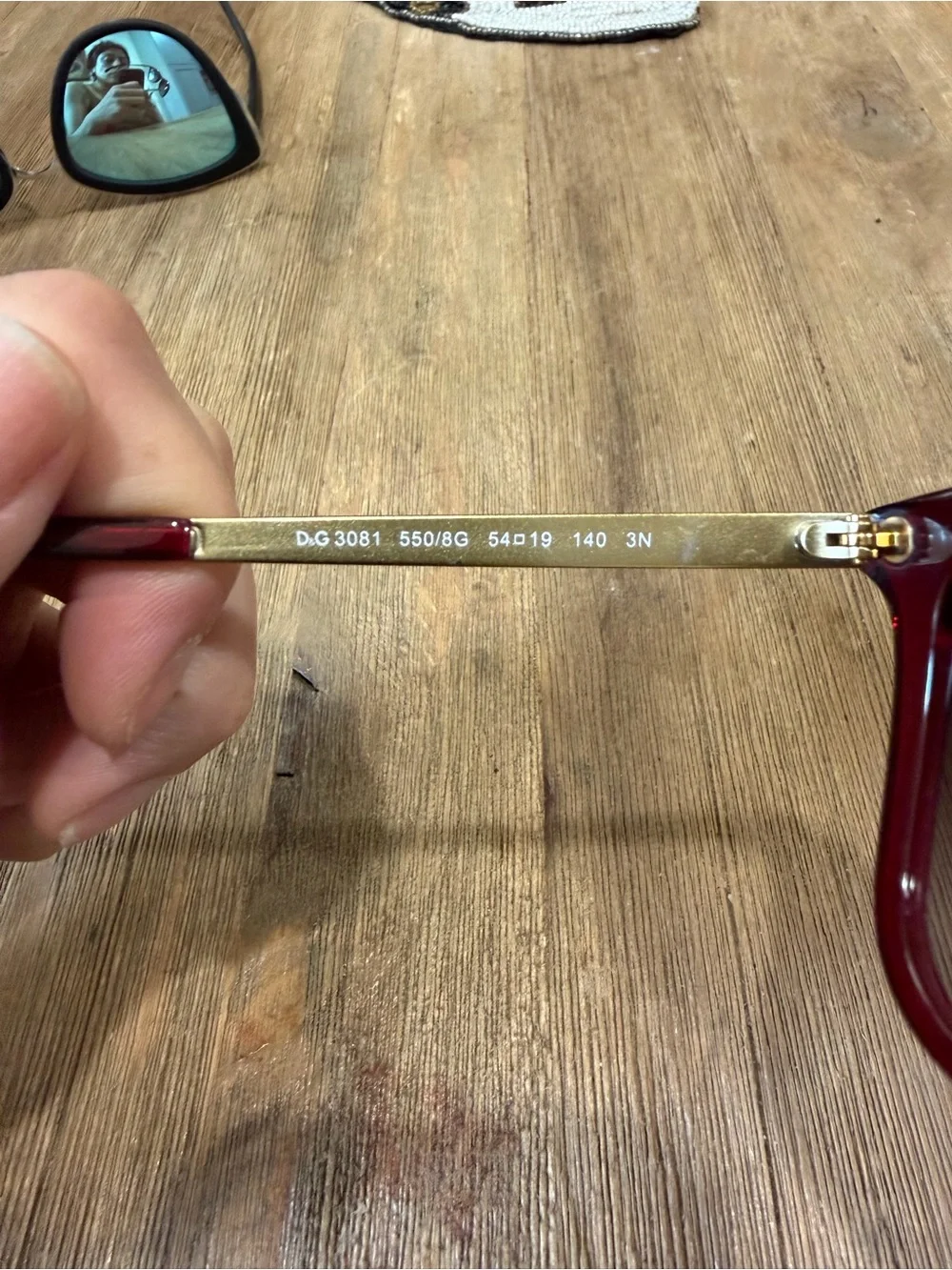 Vintage Dolce & Gabbana Red Square Sunglasses - Stylish UV Shades - Picture 3 of 10